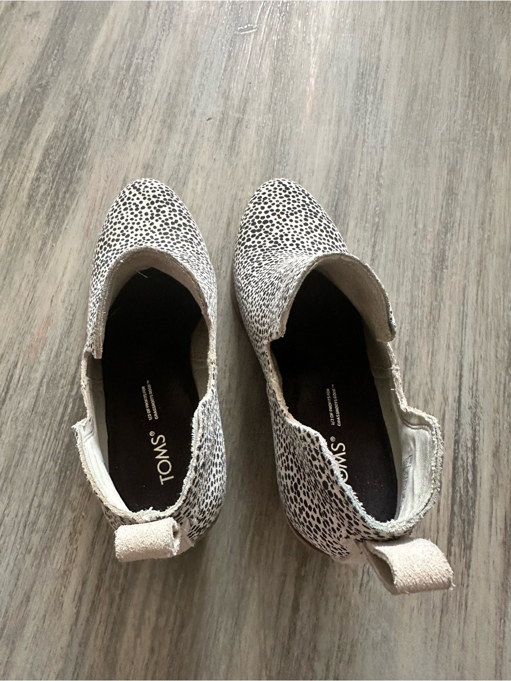 TOMS Kallie Wedge Booties Cheetah Print Suede - Picture 11 of 14